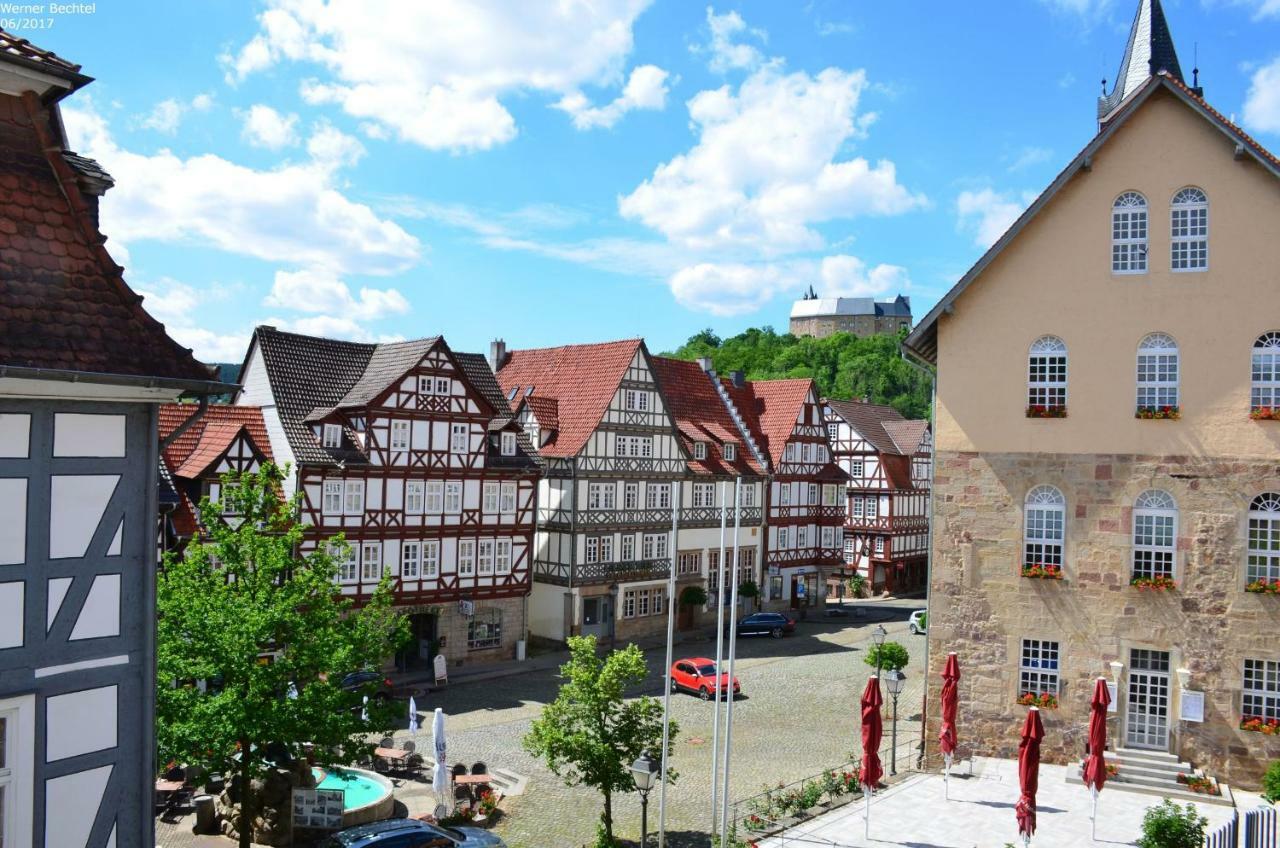 Ferienwohnung Historischer Marktplatz Spangenberg Exteriör bild